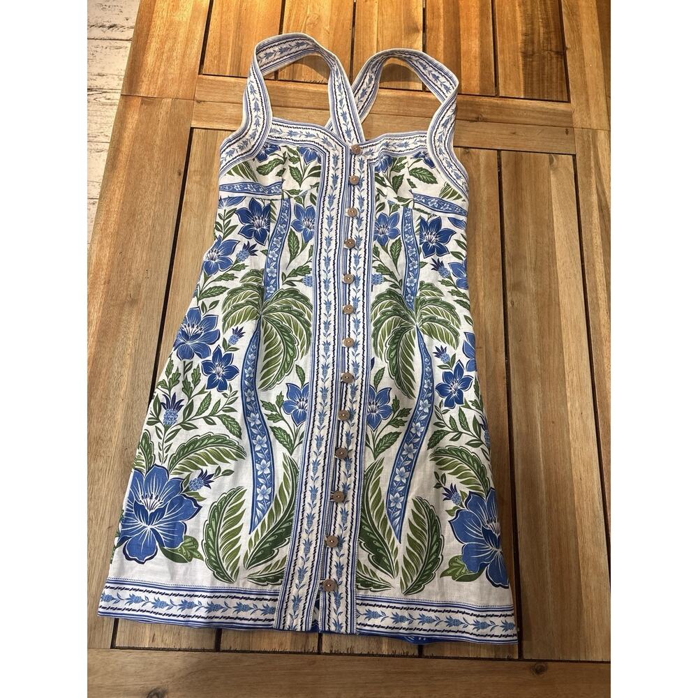 NWT Farm Rio Tropicance Off White Midi Dress M Floral Woman’s Romantic - Picture 3 of 6